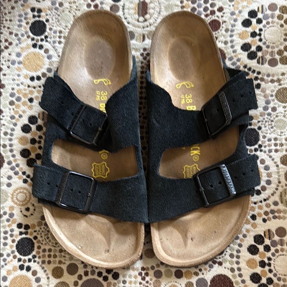 Birkenstock Leg Length Discrepancy Arizona Black Suede Sandals - NWOT